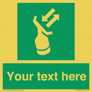 Custom sign safe condition Search and rescue transponder